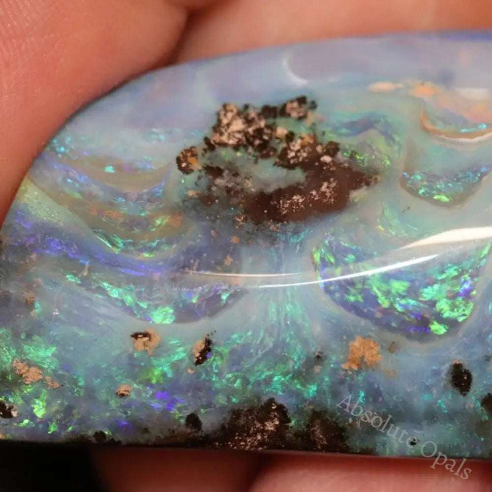 90.3 Cts Australian Boulder Opal Cut Loose Stone