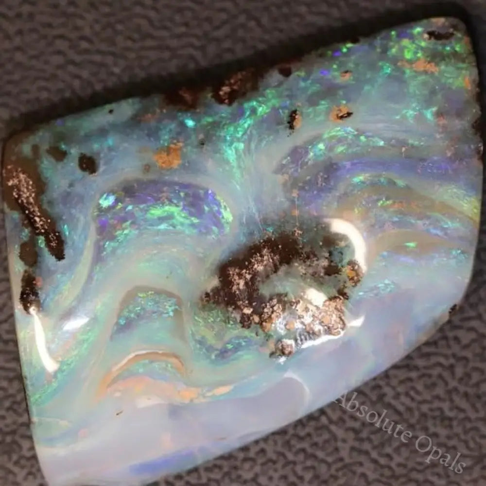 90.3 Cts Australian Boulder Opal Cut Loose Stone