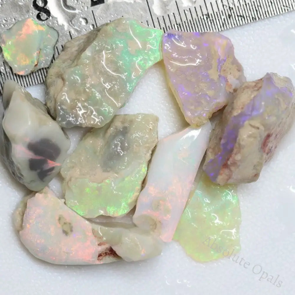 94.90 Cts Opal Rough Parcel L10.3X9.1X2.6 Mm 9Pcs