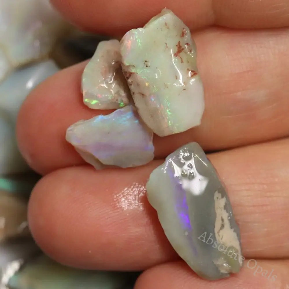 Australian Solid Semi Black Opal Rough, Lightning Ridge Parcel
