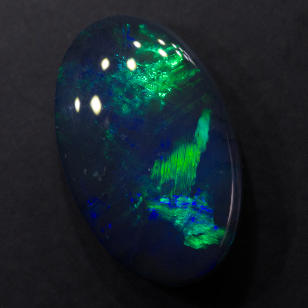 Black Opal Lightning Ridge Solid Stone
