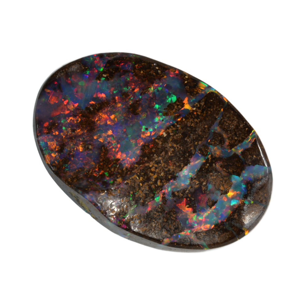 Red Boulder Opal Stone