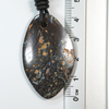 Australian Opal Boulder Drilled Leather Pendant Necklace
