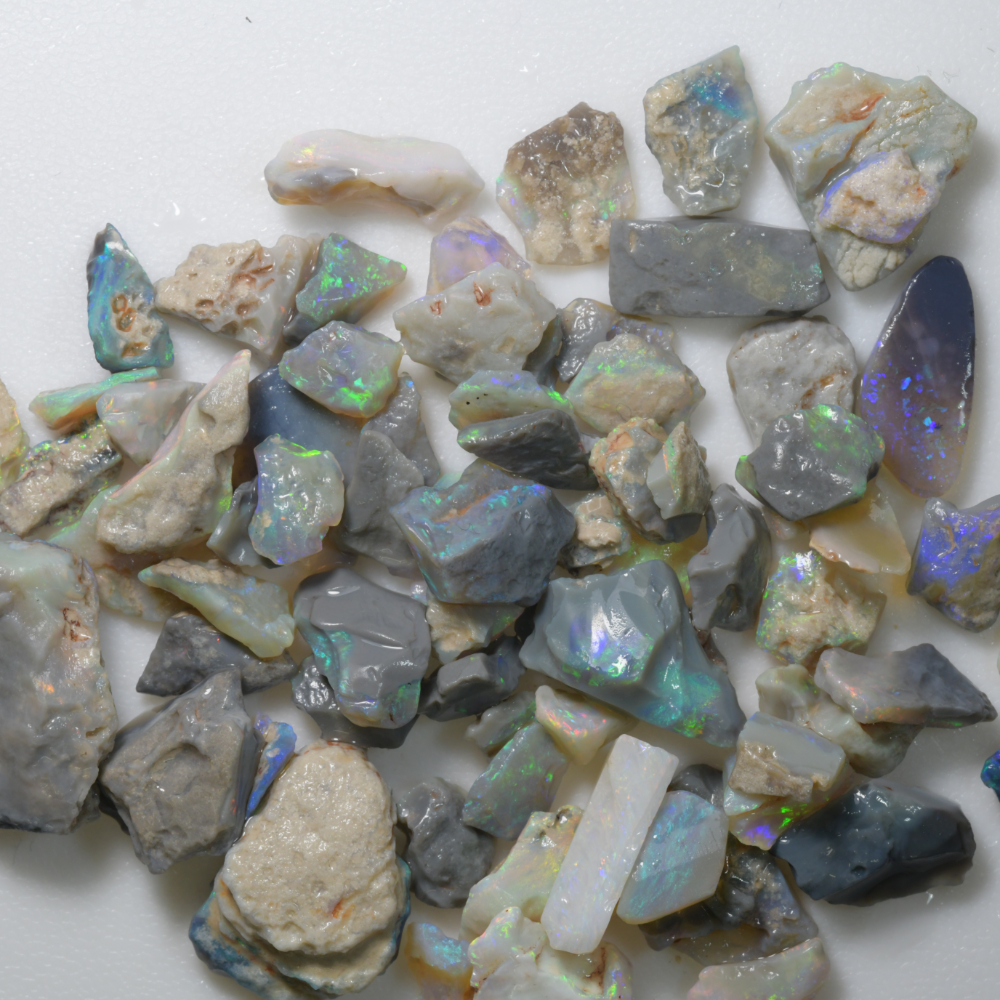 163 cts Rough Opal Parcel Lightning Ridge - Potch and Colour