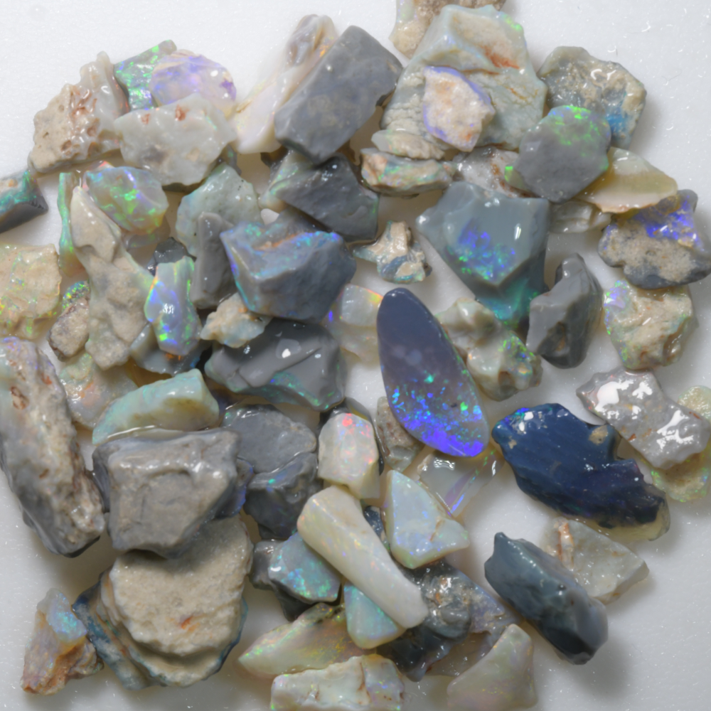 163 cts Rough Opal Parcel Lightning Ridge - Potch and Colour