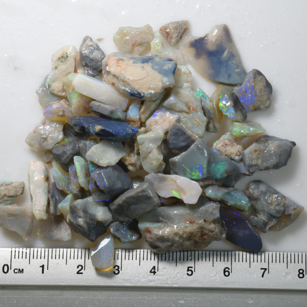 163 cts Rough Opal Parcel Lightning Ridge - Potch and Colour