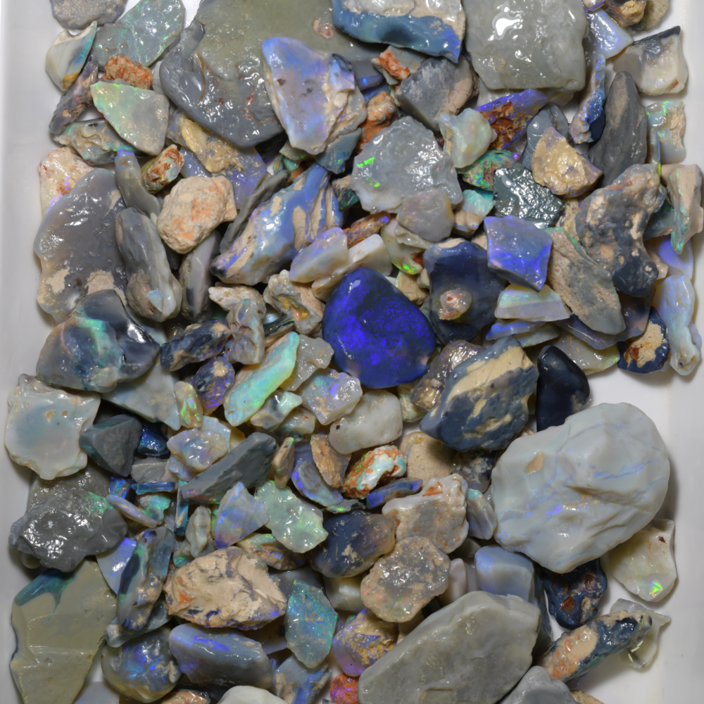 2500 cts Rough Opal Parcel Lightning Ridge - Potch and Colour