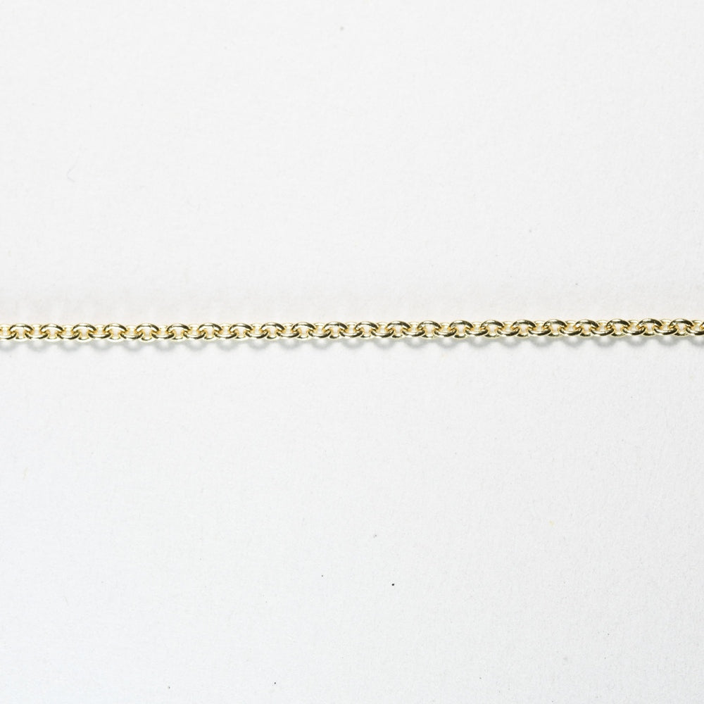 GENUINE 14k Solid Yellow Gold Cable Chain Necklace 50 cm -19.6 inch  (20&quot;)