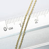 GENUINE 14k Solid Yellow Gold Cable Chain Necklace 50 cm -19.6 inch  (20&quot;)