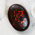 Red boulder opal
