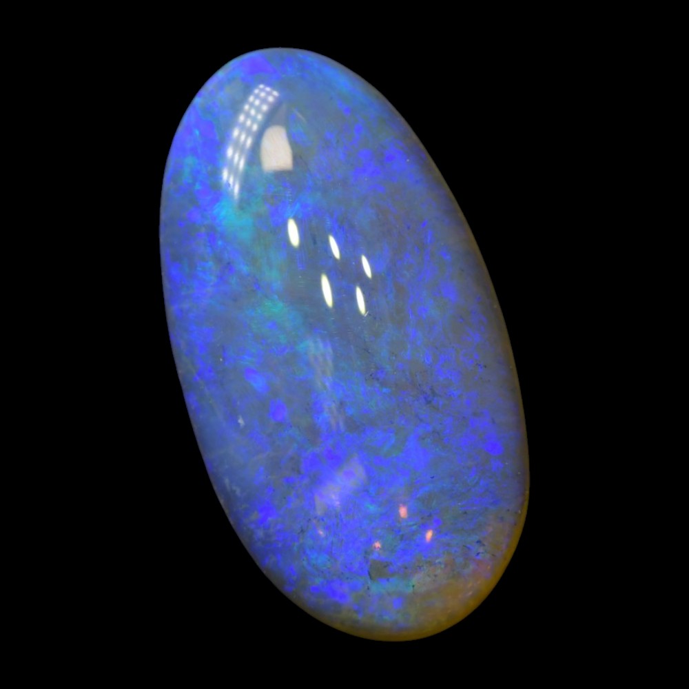 9.31 cts Dark Opal cut, not set (Lightning Ridge)