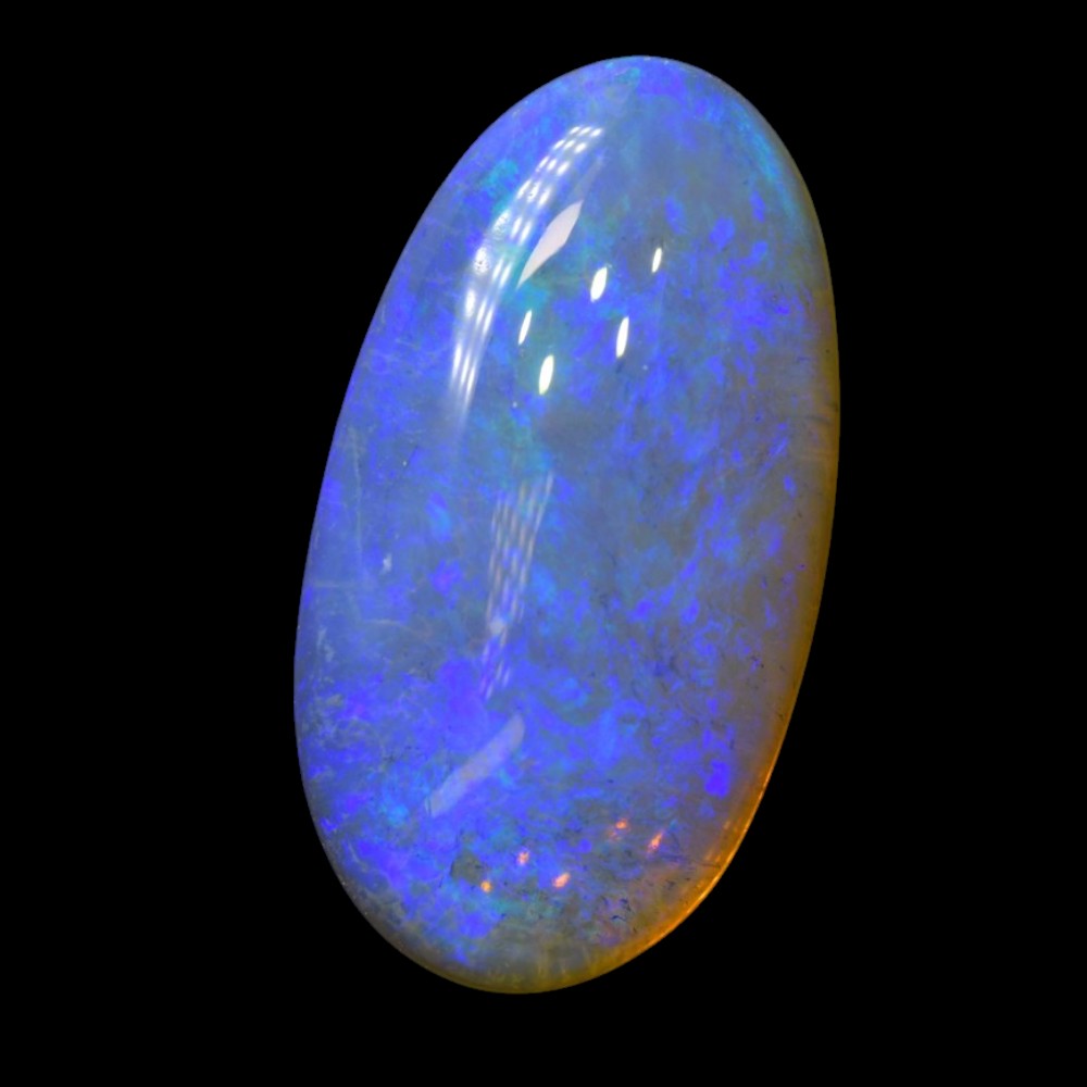 9.31 cts Dark Opal cut, not set (Lightning Ridge)