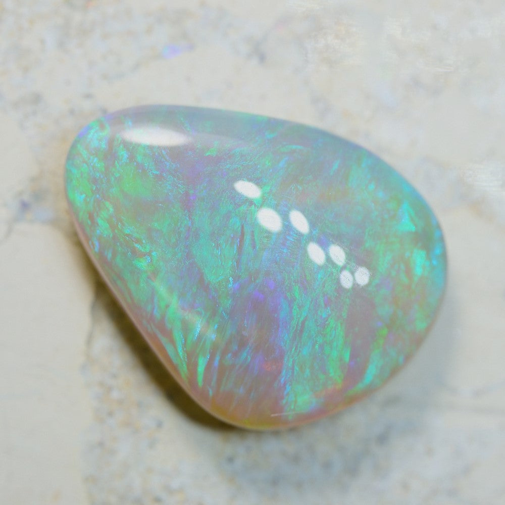 semi black opal cabachon