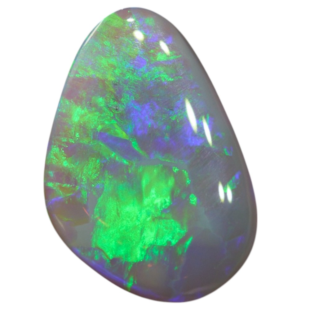 2.57 cts Dark Opal Lightning Ridge Solid Cut Stone