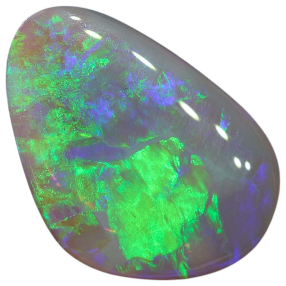 2.57 cts Dark Opal Lightning Ridge Solid Cut Stone