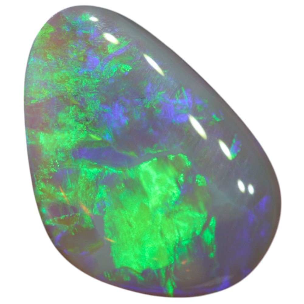 2.57 cts Dark Opal Lightning Ridge Solid Cut Stone