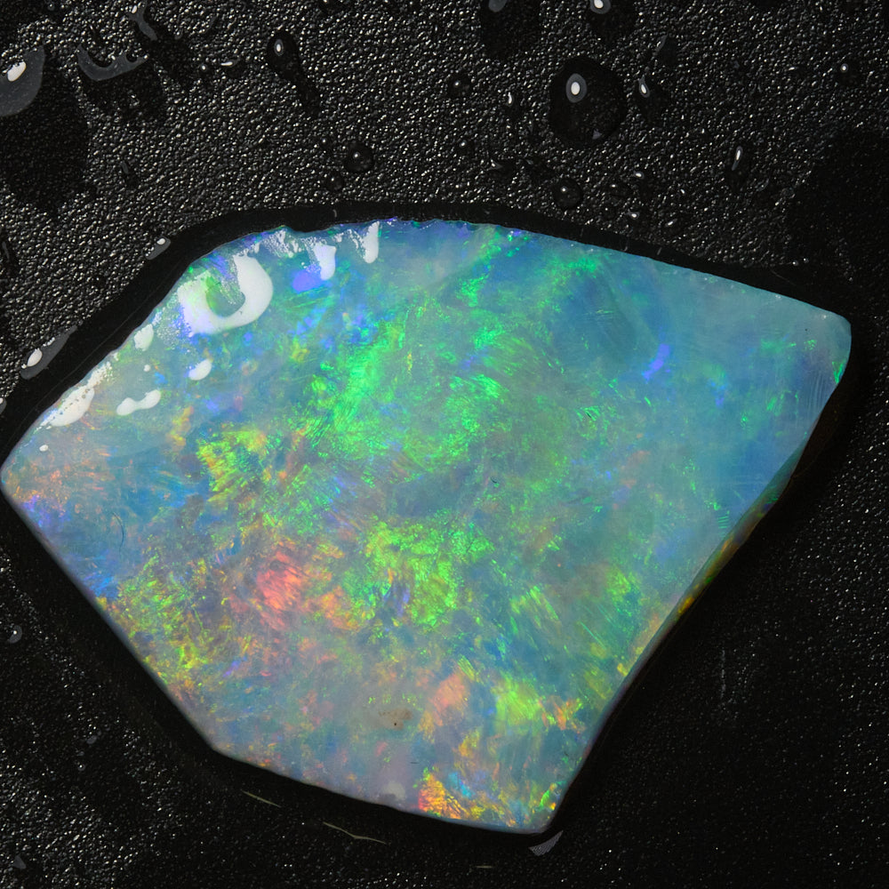 4.82 cts Rough Opal Lightning Ridge Thin For Doublet or Inlay