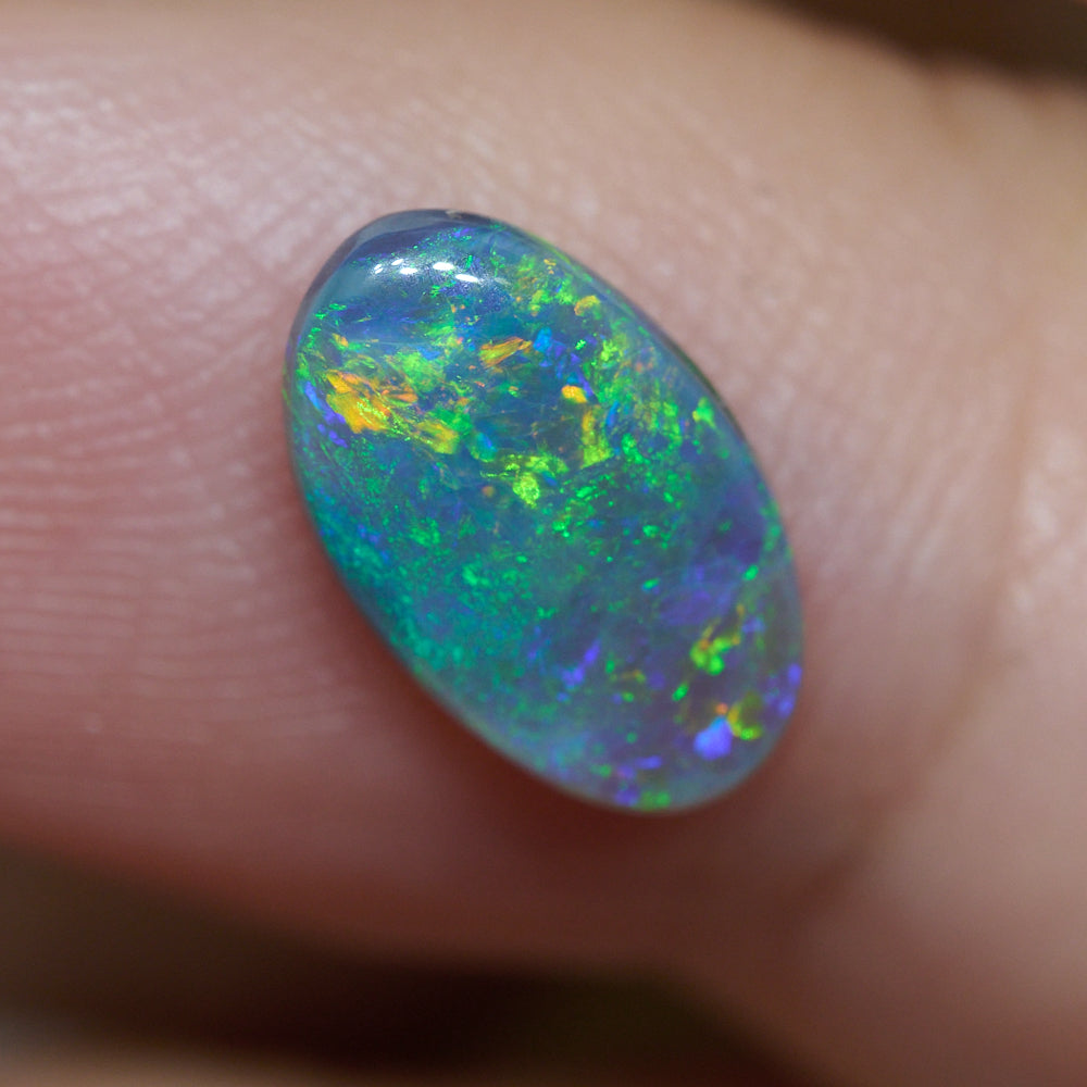 1.01 cts Dark Opal Lightning Ridge Solid Cut Stone