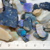 128 cts Rough Black Opal Parcel Lightning Ridge - Potch and Colour CMR