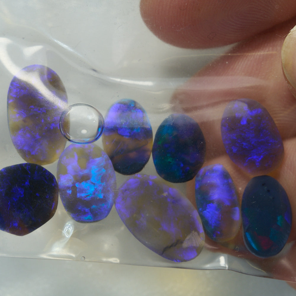 18.3 cts Rough Black Opal Rubs Parcel Lightning Ridge