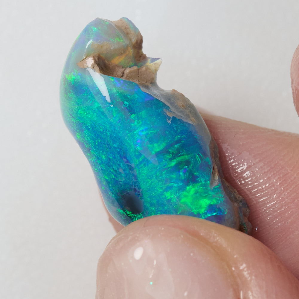10.95 cts Rough Opal Lightning Ridge Rub