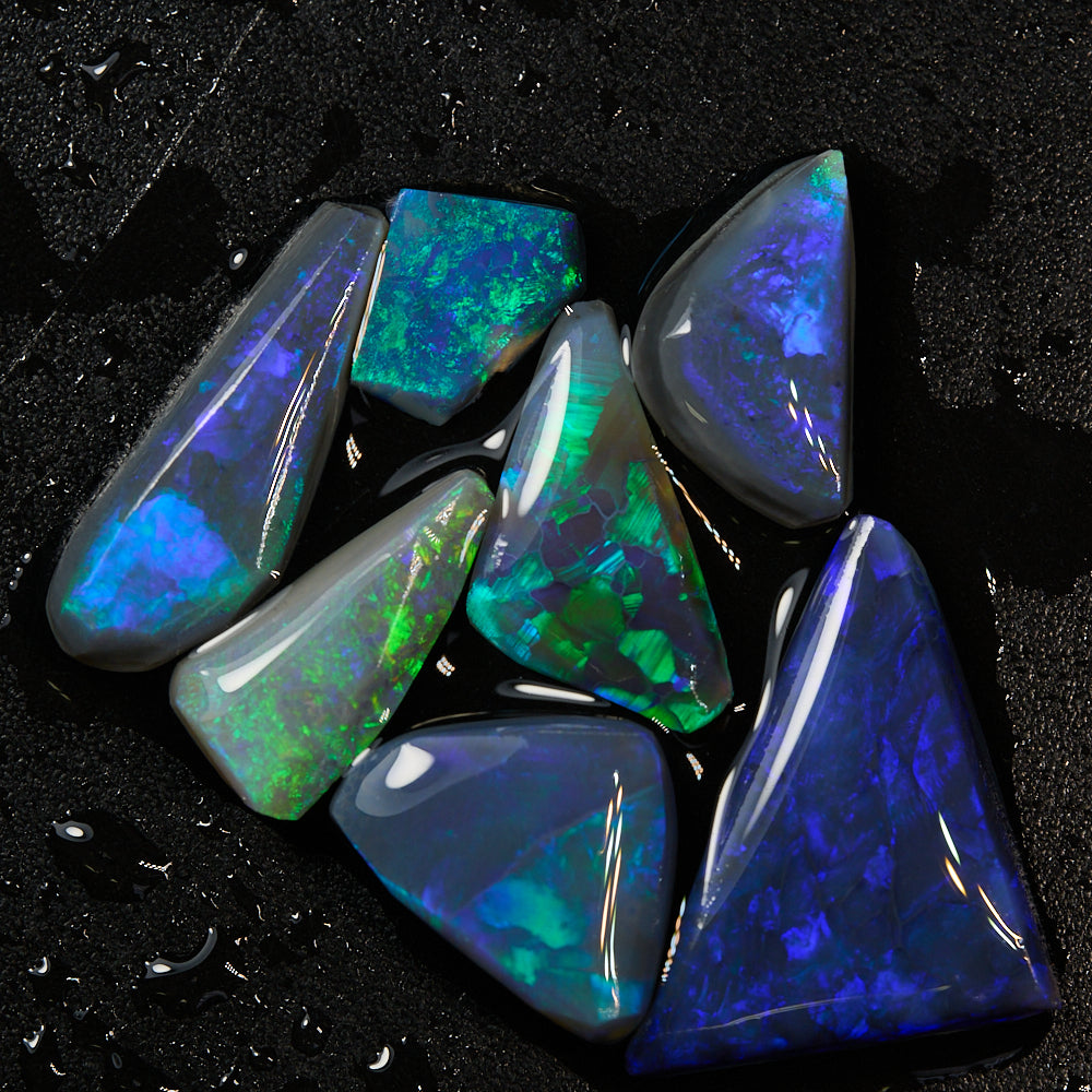 black rough opal