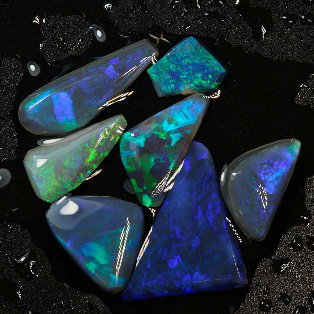 black rough opal