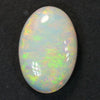 2.36 cts multicolour Opal stone from Lightning Ridge, featuring low dome and vibrant iridescence.