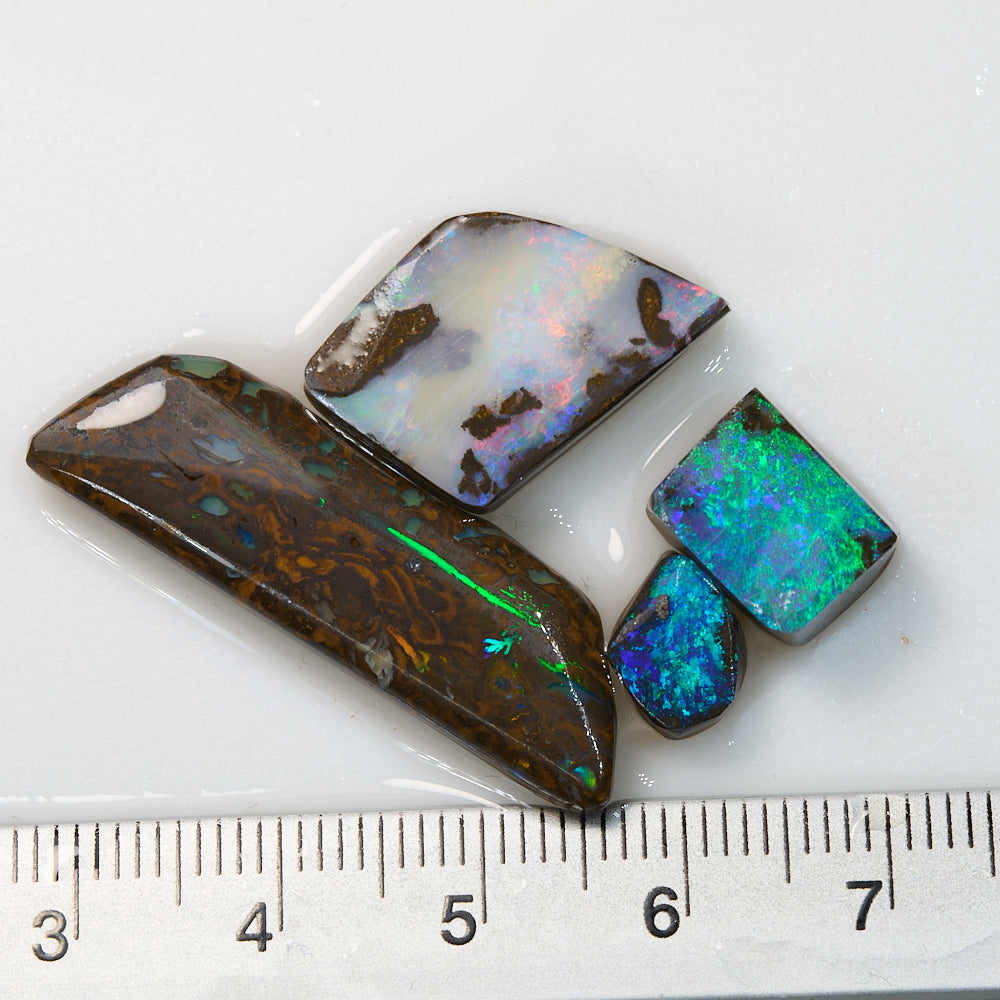 35.5 cts Boulder Opal Rough Parcel Rubs