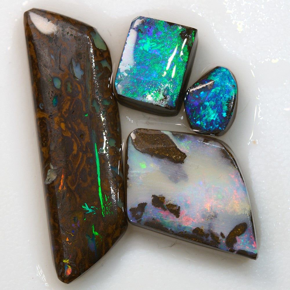 35.5 cts Boulder Opal Rough Parcel Rubs