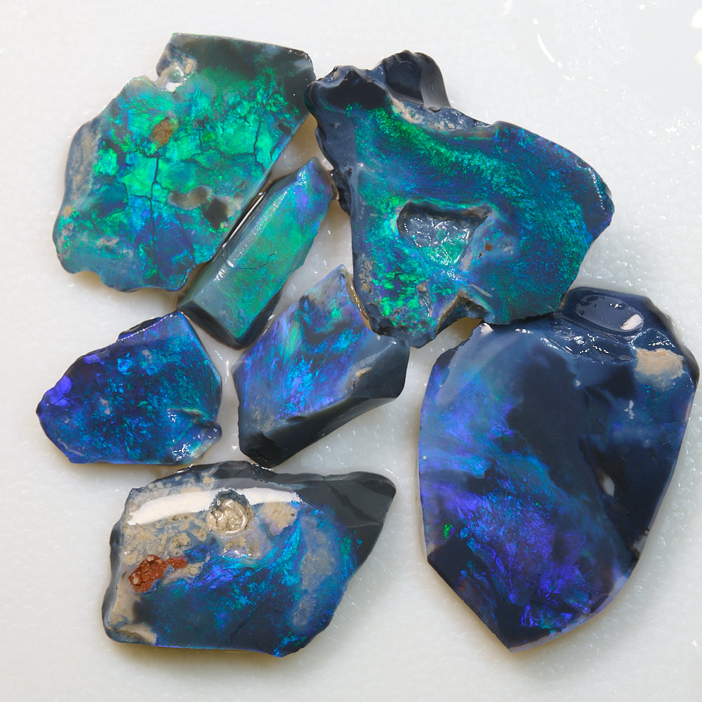 black rough opal