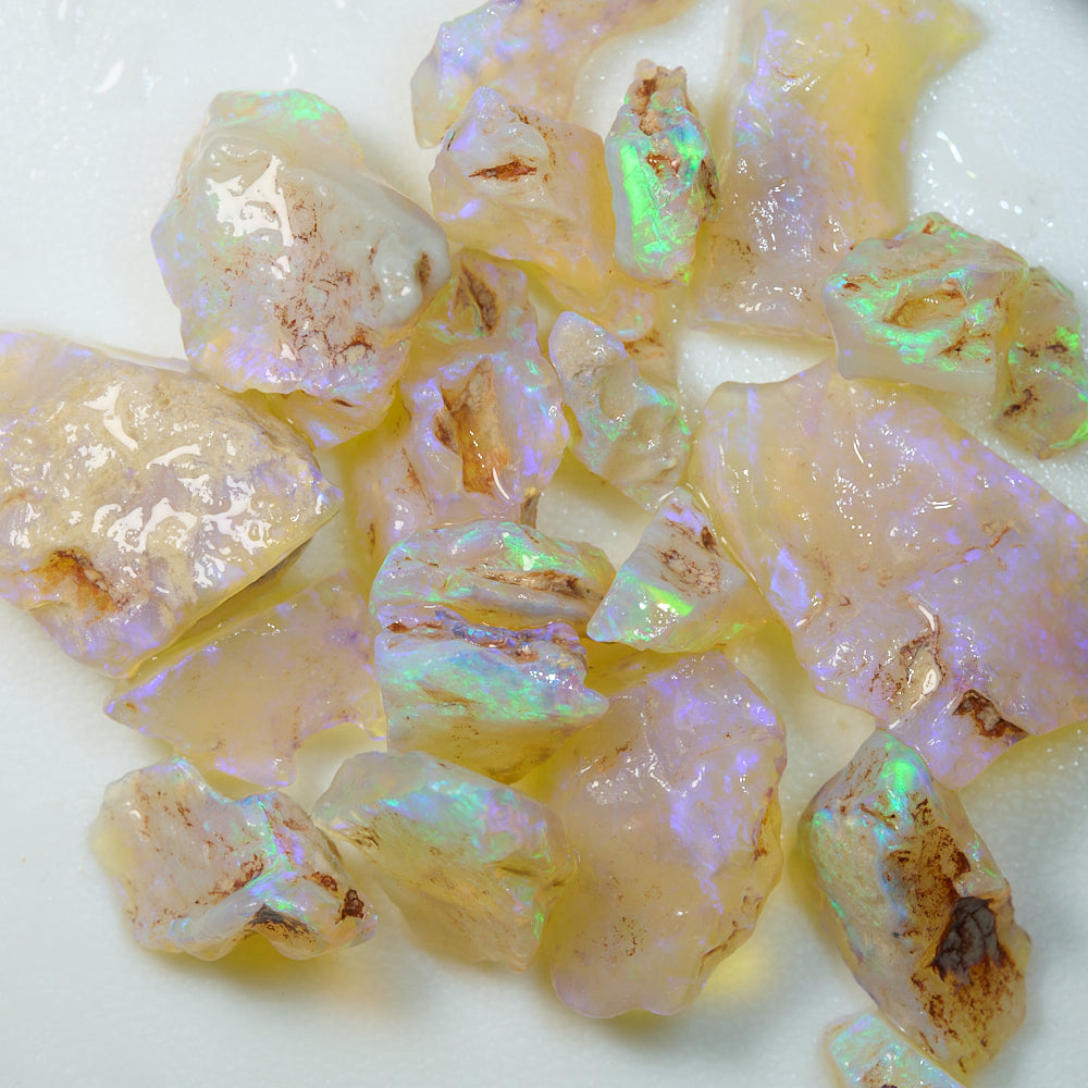 158 cts Rough Opal Parcel Lightning Ridge for Inlay 20Pcs