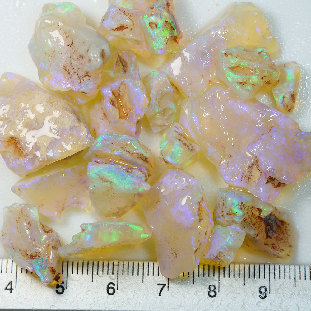 158 cts Rough Opal Parcel Lightning Ridge for Inlay 20Pcs