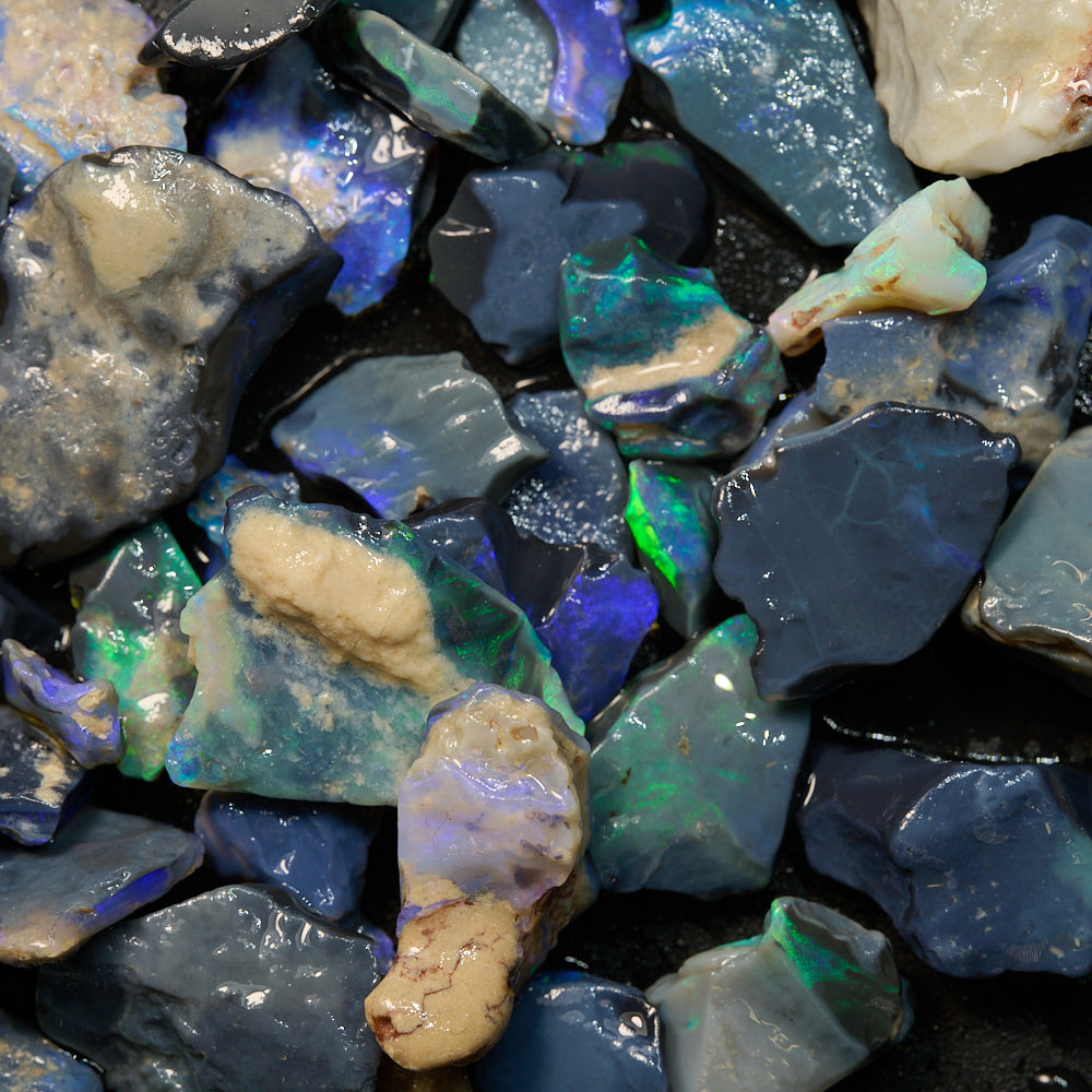 black rough opal