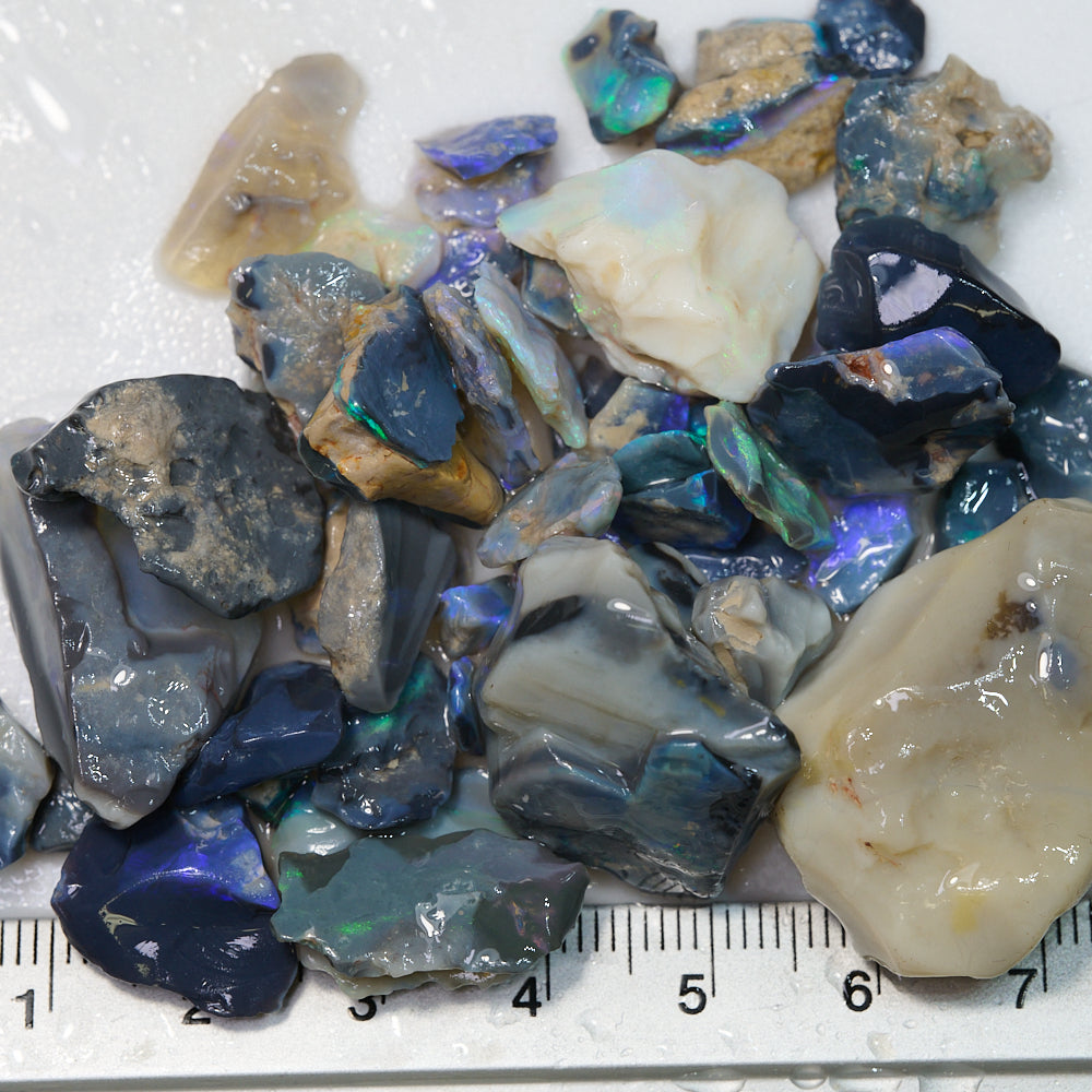 192 cts Rough Opal Parcel Lightning Ridge Potch &amp; Colour CMR