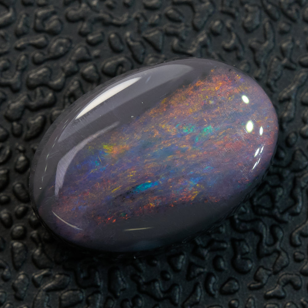 2.87 cts Black Opal Lightning Ridge Solid Cut Stone