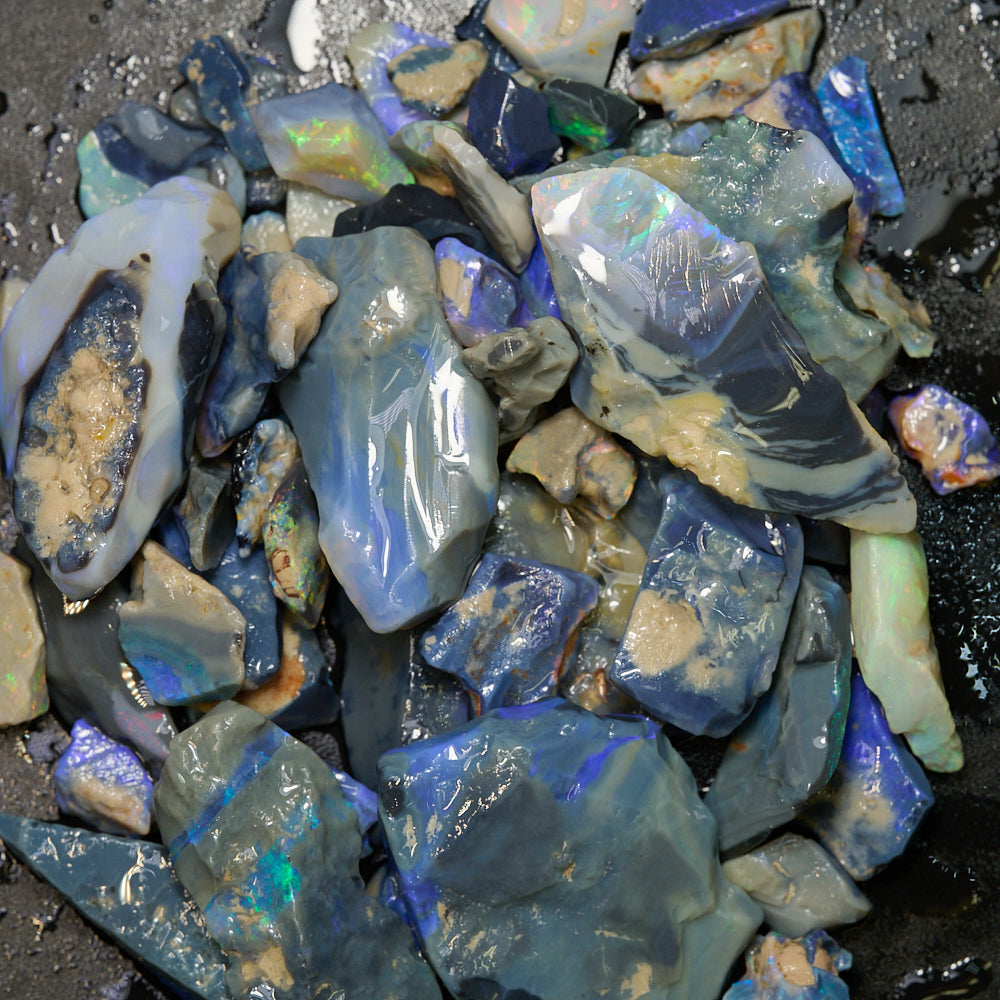 444 cts Rough Opal Parcel Lightning Ridge Potch and Colour - Rough