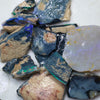 208.5 cts Black Rough Opal Parcel Lightning Ridge Potch &amp; Colour CMR