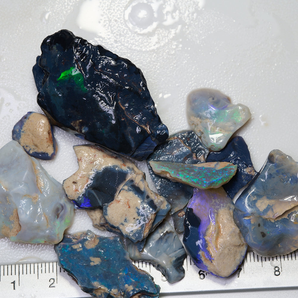 black rough opal