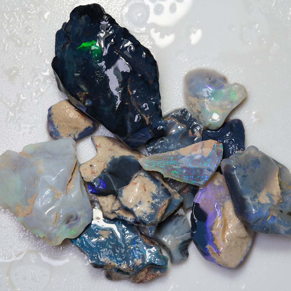 black rough opal