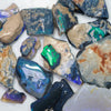 208.5 cts Black Rough Opal Parcel Lightning Ridge Potch &amp; Colour CMR
