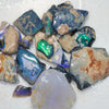 208.5 cts Black Rough Opal Parcel Lightning Ridge Potch &amp; Colour CMR