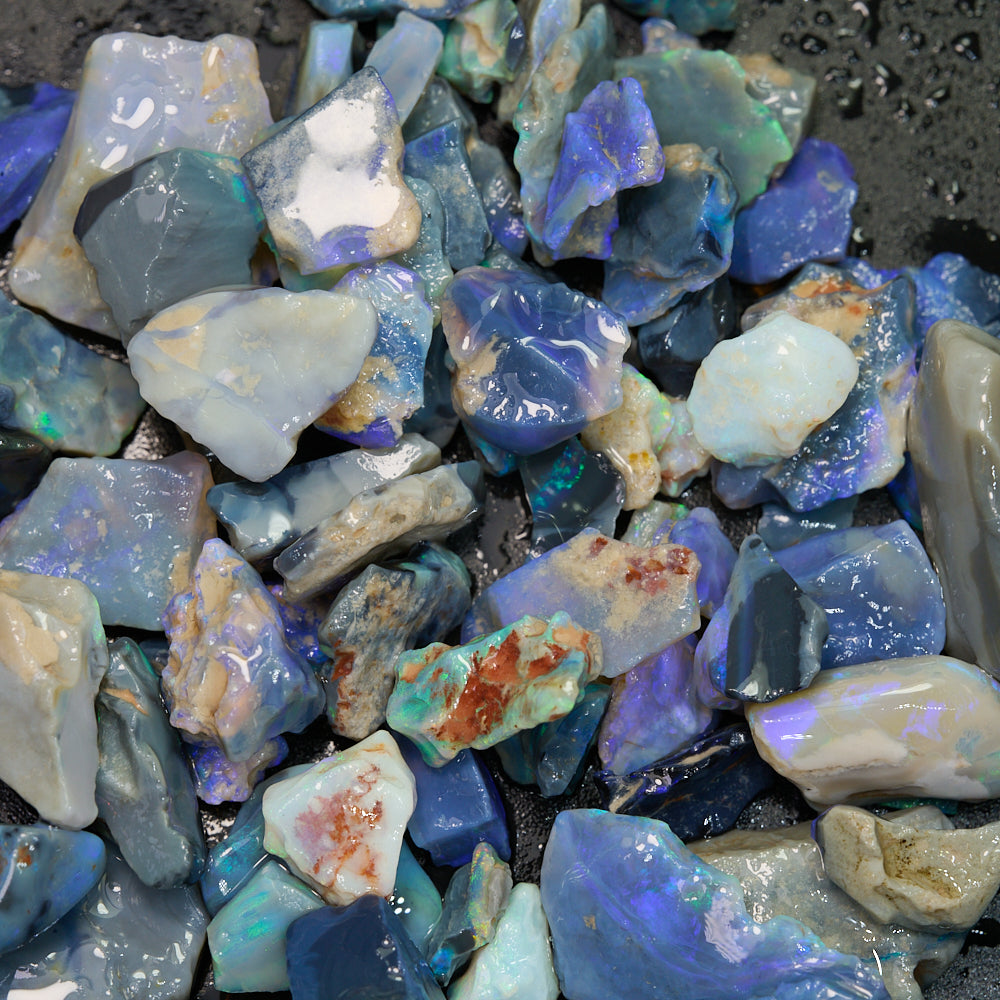 296 cts Rough Opal Parcel Lightning Ridge Potch and Colour