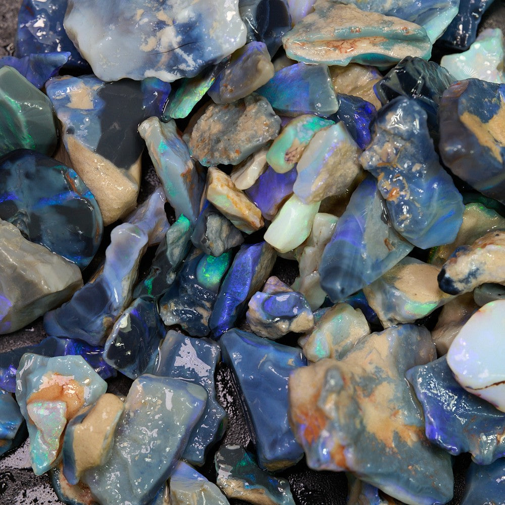 black rough opal