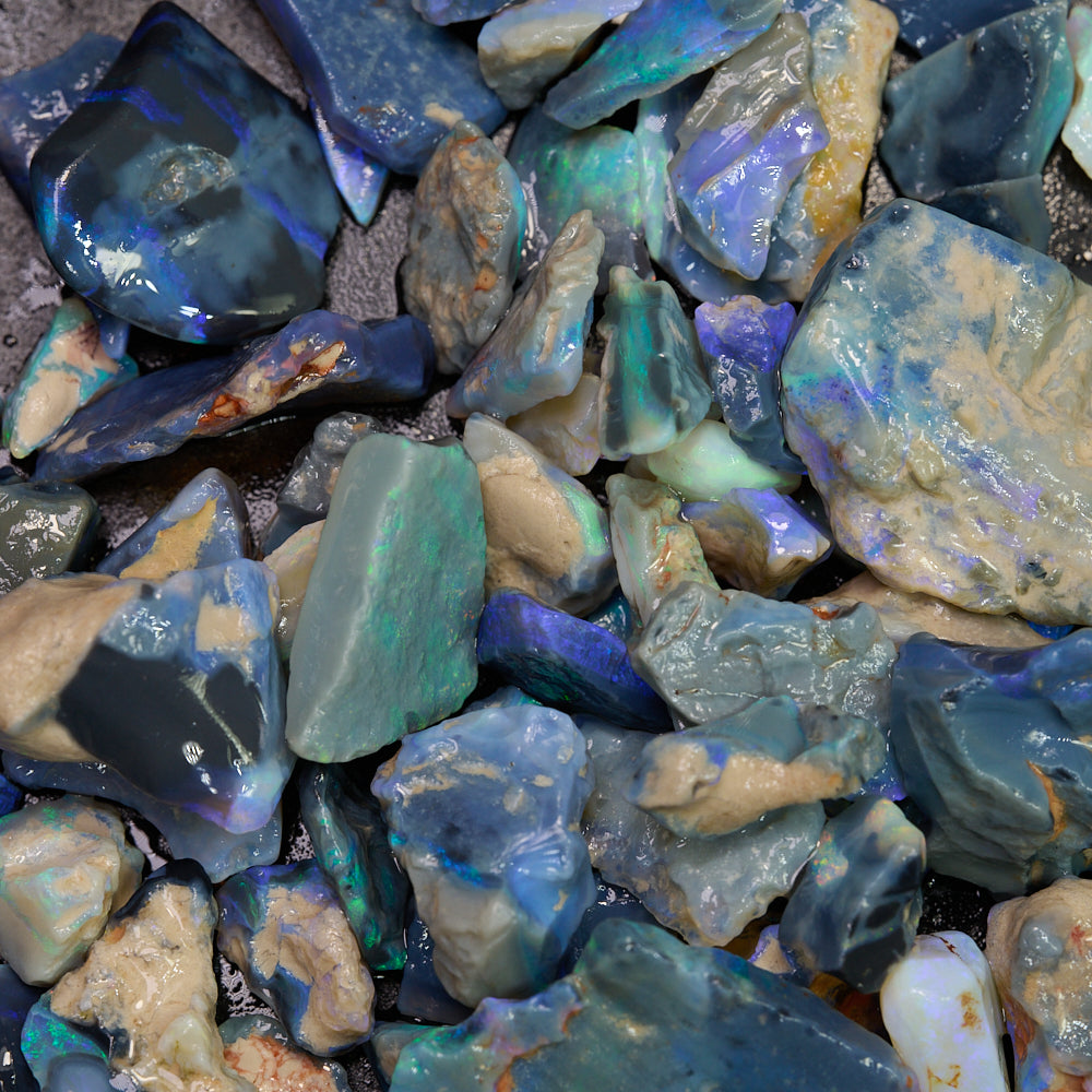 black rough opal