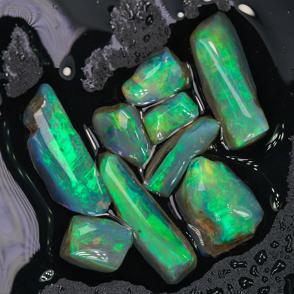 31.7 cts Rough Opal Parcel Lightning Ridge Rubs
