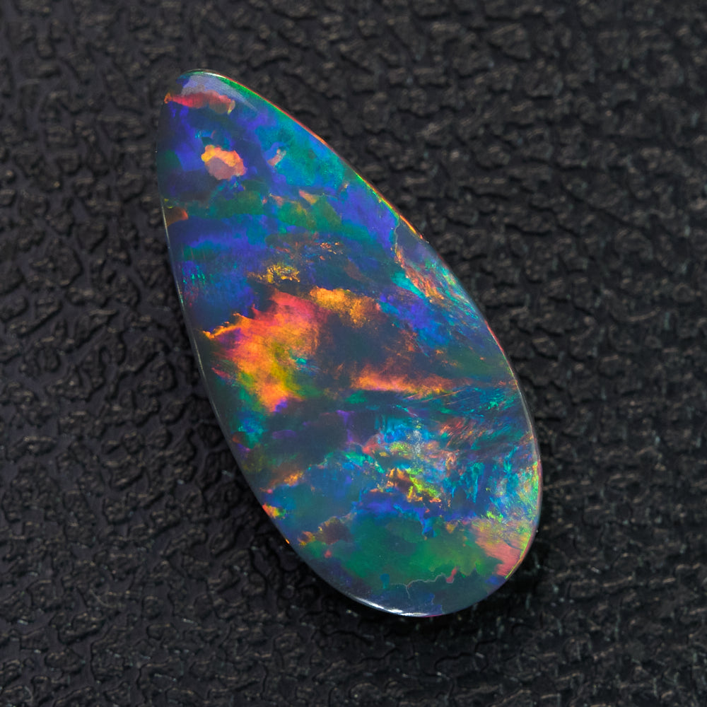 1.46 cts Black Opal cut, not set (Lightning Ridge)