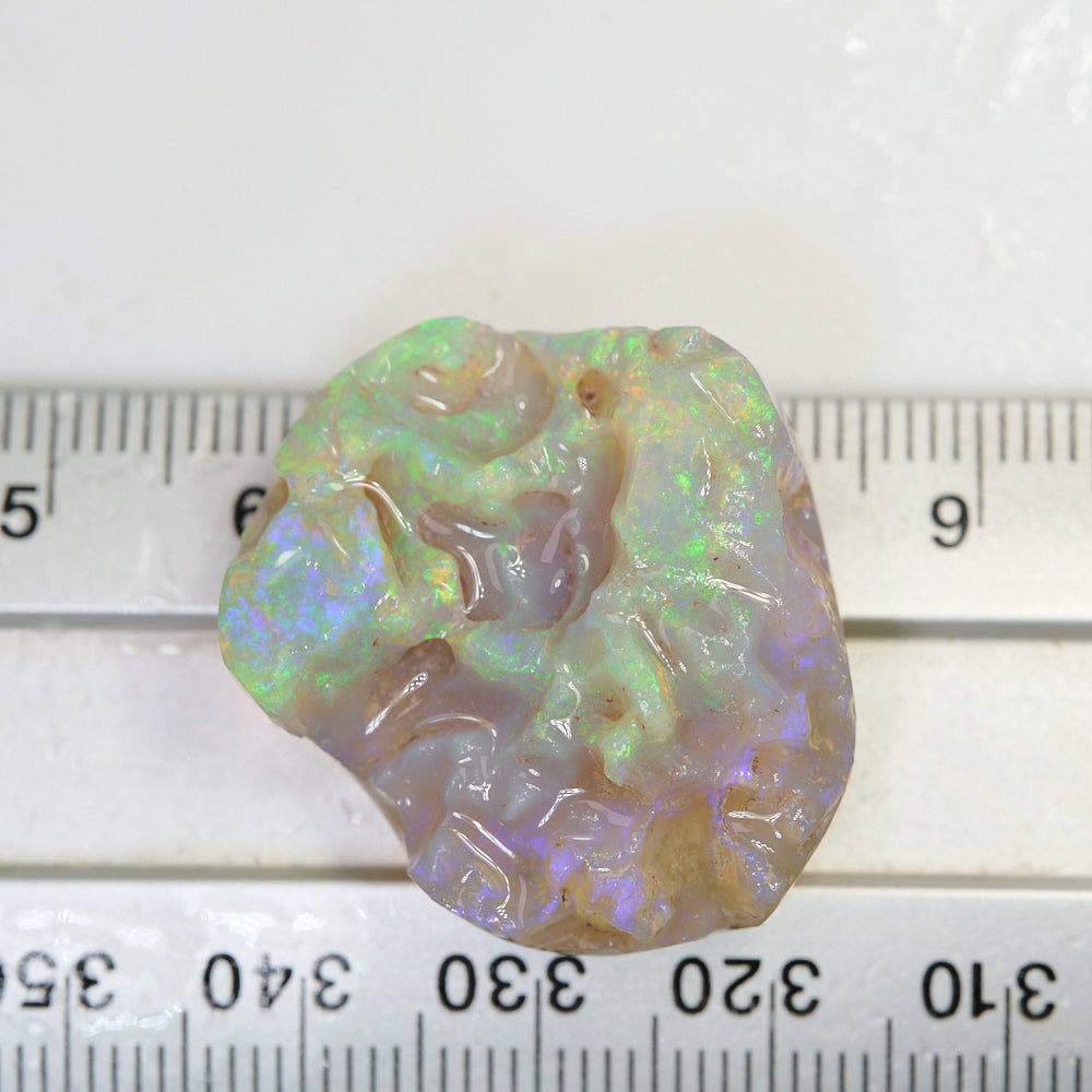 36.74 cts Rough Opal Lightning Ridge  Carving