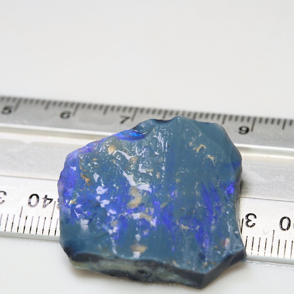 37.5 cts Rough Black Opal Lightning Ridge for Carving