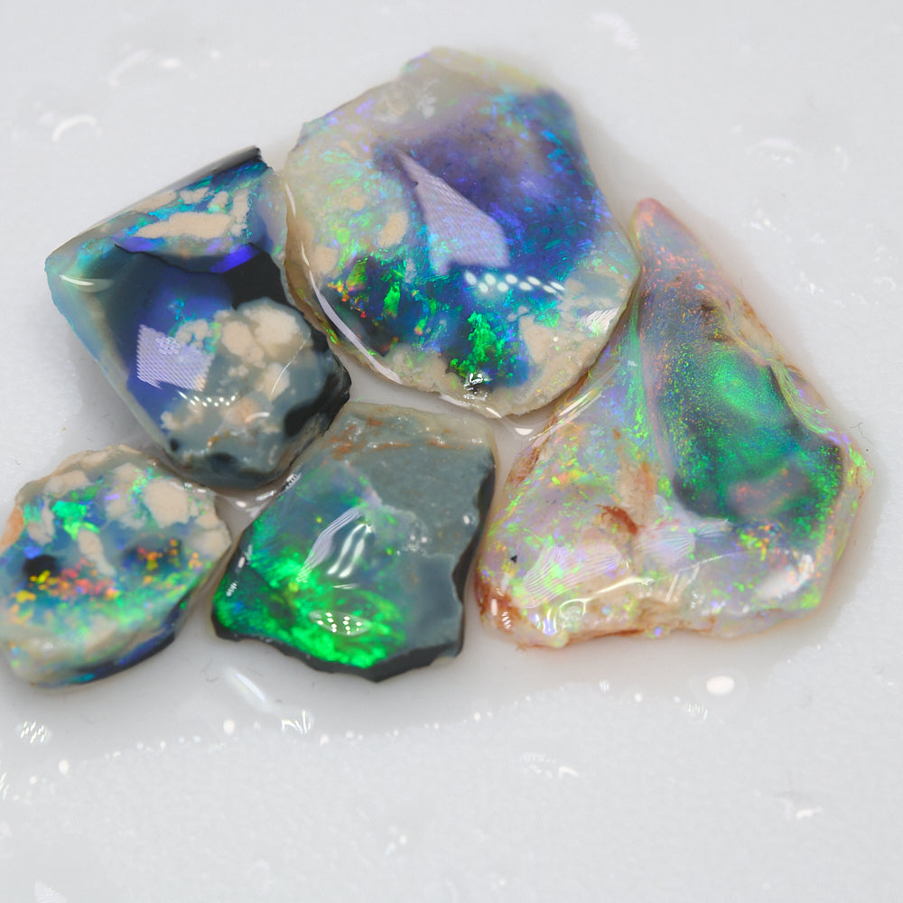 26.2 cts Lightning Ridge Rough Opal Parcel - Gem Nobby